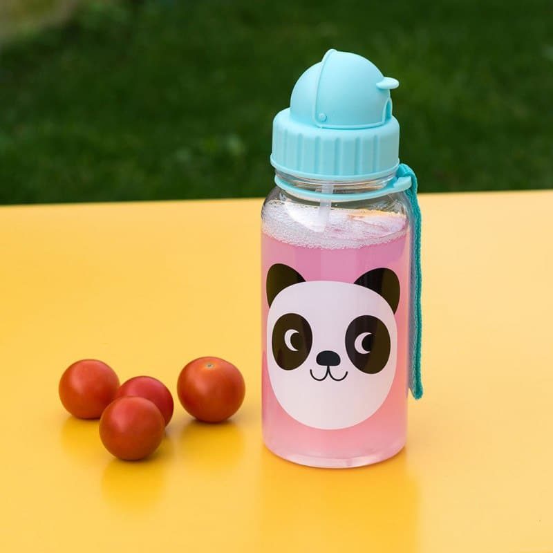 Botella de agua de plástico para niños con pajita Fabricantes Proveedores  en China