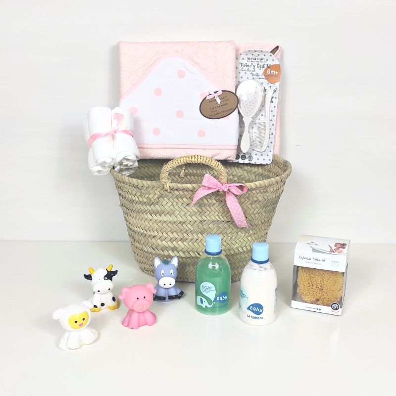  Regalos de baby shower, regalos de bebé recién nacido para  niños, cesta de regalos únicos para bebés, artículos esenciales – Manta de bebé  para recién nacidos, calcetines de baberos de madera